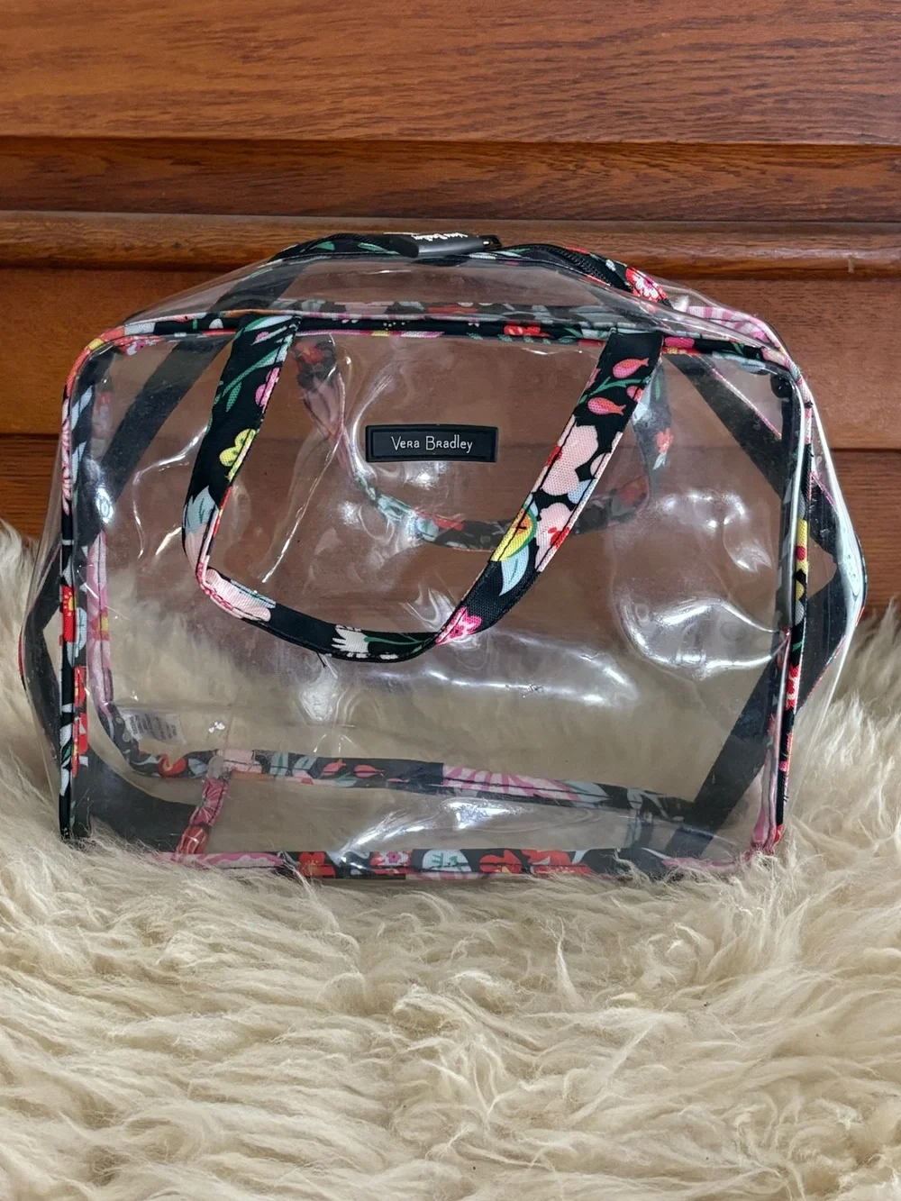 Vera Bradley ‘Tangerine Twist’ Travel Makeup Bag Set